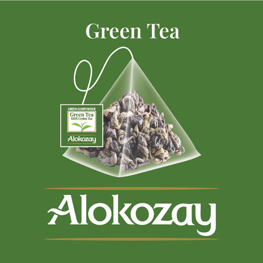 Green Gunpowder Tea - 20 Silken Pyramid Tea Bags (Biodegradable)