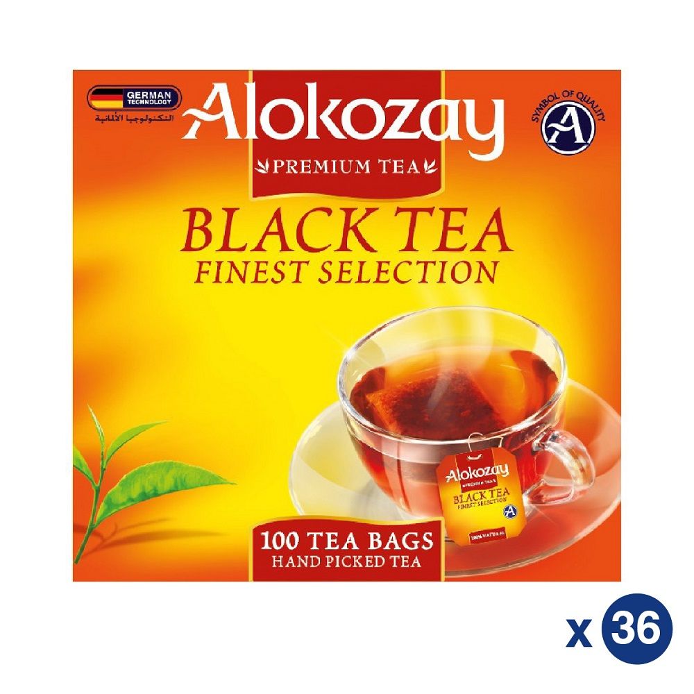 Black tea (orange pekoe) - 100 tea bags x 36 - ALOKOZAY