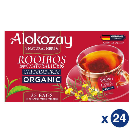 Rooibos organic tea - 25 tea bags x 24 - ALOKOZAY
