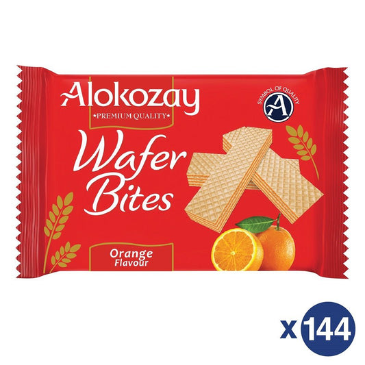 Orange wafer bites 45g x 144 - ALOKOZAY