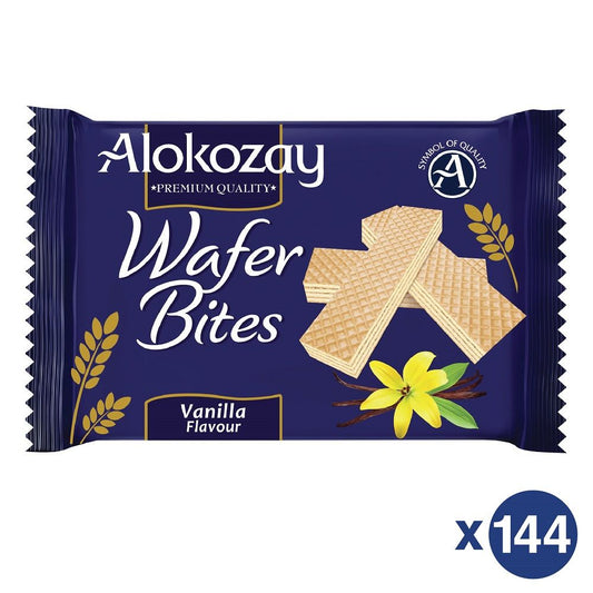 Vanilla wafer bites 45g x 144 - ALOKOZAY
