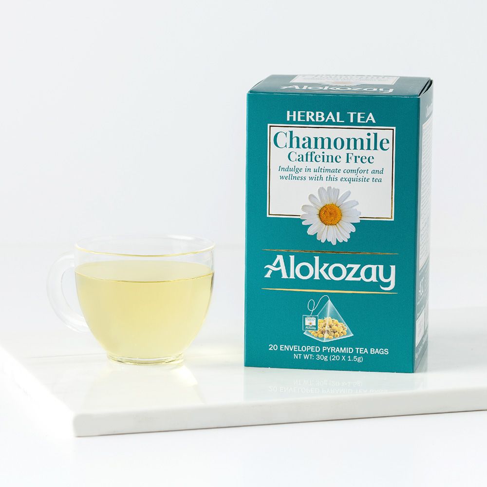 Herbal Chamomile Tea - 20 Silken Pyramid Tea Bags (Biodegradable)