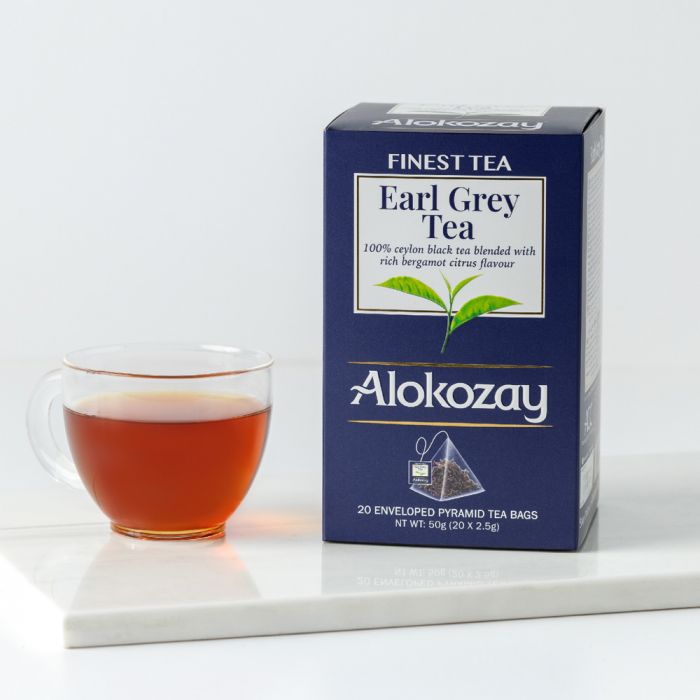 Earl Grey Tea - 20 Enveloped Pyramid Tea Bags (Biodegradable)