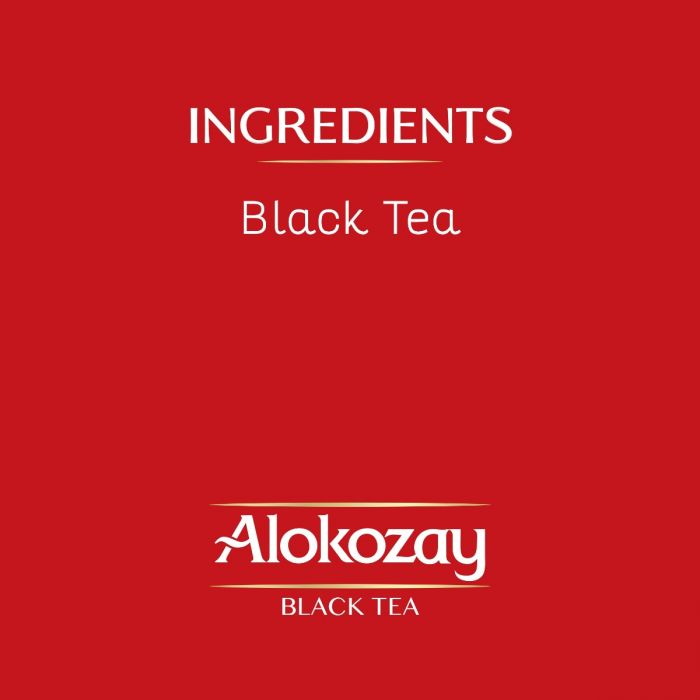 BLACK TEA - 25 TEA BAGS IN FOIL WRAPPED ENVELOPES - ALOKOZAY