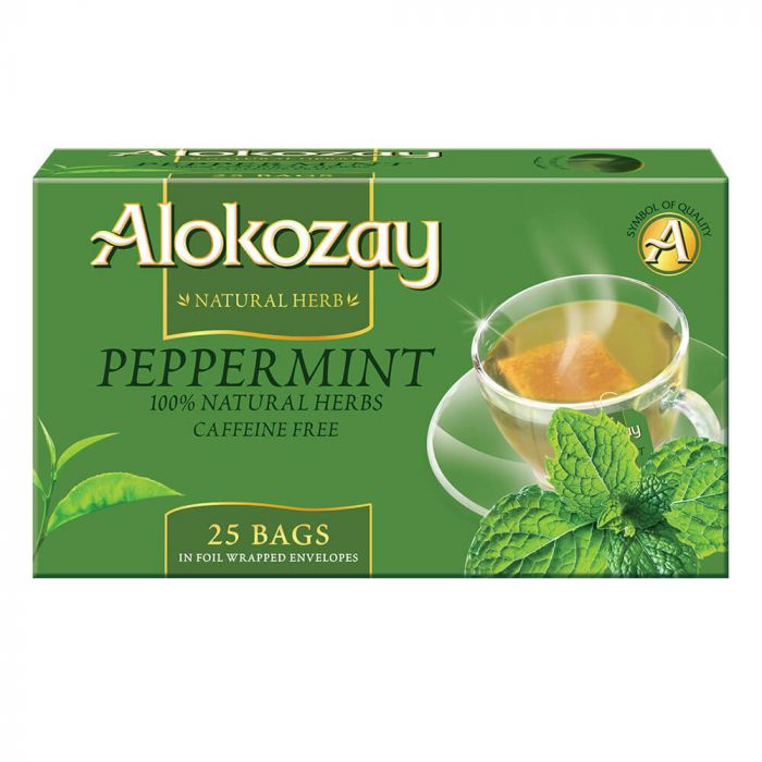 PEPPERMINT TEA BAG - 25 TEA BAGS - ALOKOZAY