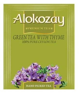 GREEN TEA WITH THYME - 10 TEA BAGS - ALOKOZAY