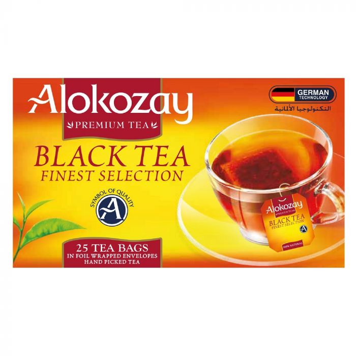 BLACK TEA - 25 TEA BAGS IN FOIL WRAPPED ENVELOPES - ALOKOZAY