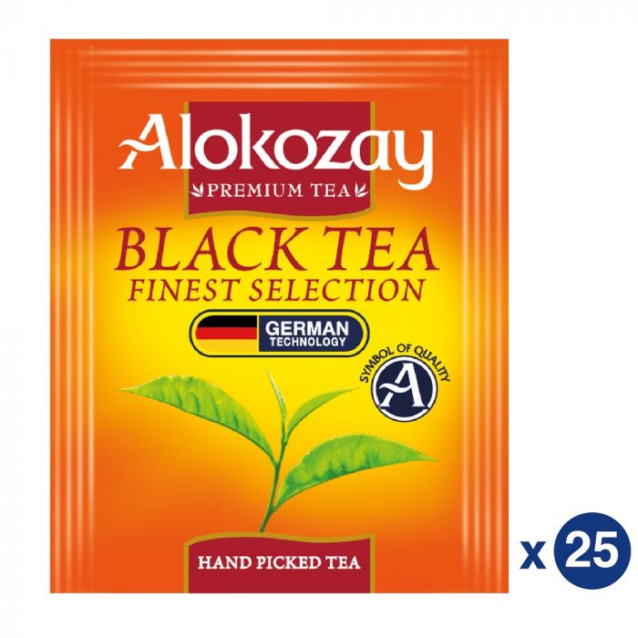 BLACK TEA - 25 TEA BAGS IN FOIL WRAPPED ENVELOPES - ALOKOZAY