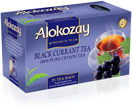 BLACKCURRANT TEA - 25 TEA BAGS - ALOKOZAY