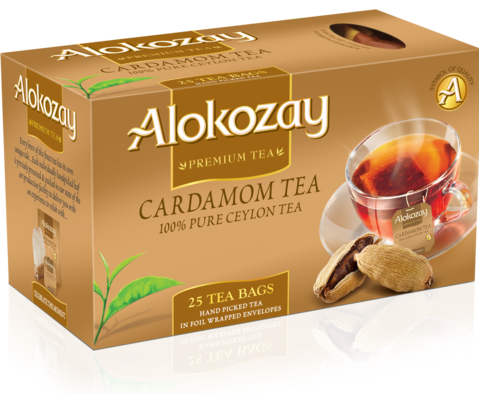 CARDAMOM TEA (CHAI) - 25 TEA BAGS - ALOKOZAY
