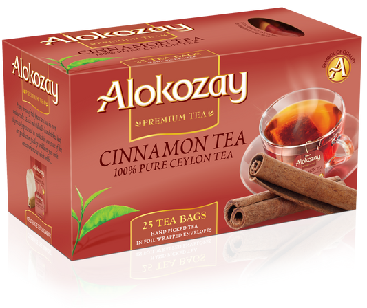 CINNAMON TEA (CHAI), 25 TEA BAGS - ALOKOZAY