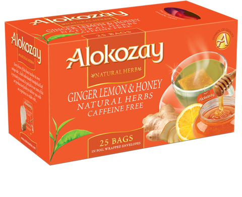 GINGER LEMON & HONEY TEA - 25 TEA BAGS - ALOKOZAY