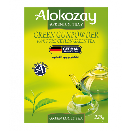 GREEN GUNPOWDER LOOSE TEA - 225GMS - ALOKOZAY