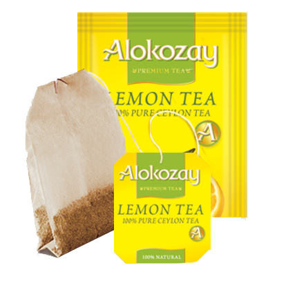 LEMON BLACK TEA - 25 TEA BAGS - ALOKOZAY