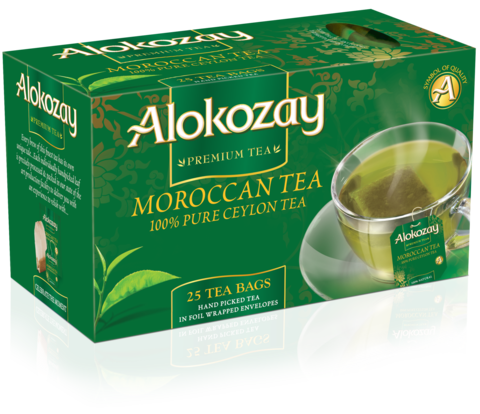 MOROCCAN MINT TEA - 25 TEA BAGS - ALOKOZAY