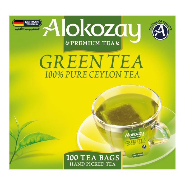 GREEN TEA - 100 TEA BAGS - ALOKOZAY