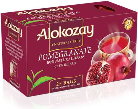 POMEGRANATE - 25 TEA BAGS - ALOKOZAY