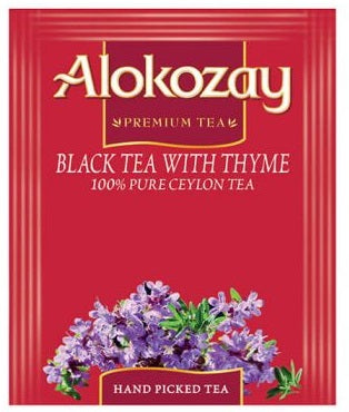 BLACK TEA WITH THYME - 10 TEA BAGS - ALOKOZAY