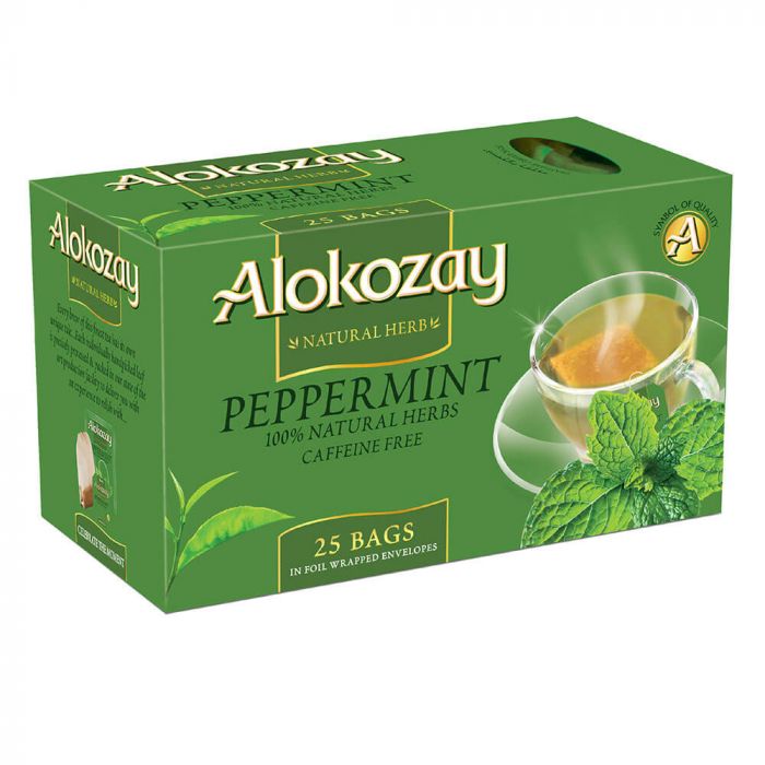 PEPPERMINT TEA BAG - 25 TEA BAGS - ALOKOZAY