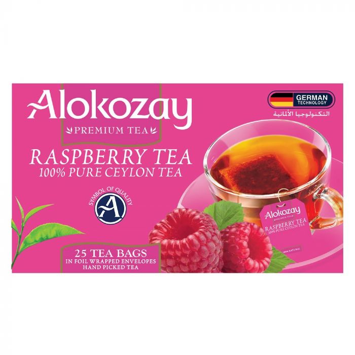 RASPBERRY TEA - 25 TEA BAGS - ALOKOZAY