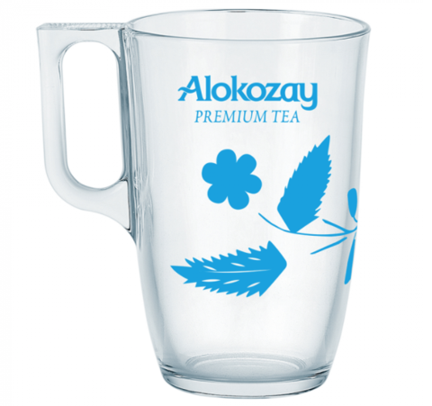 GLASS MUG - ASSORTED COLOUR - ALOKOZAY