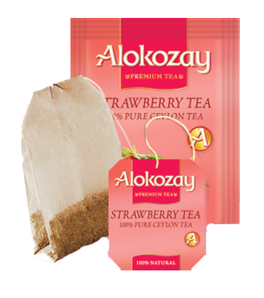 STRAWBERRY TEA - 25 TEA BAGS - ALOKOZAY