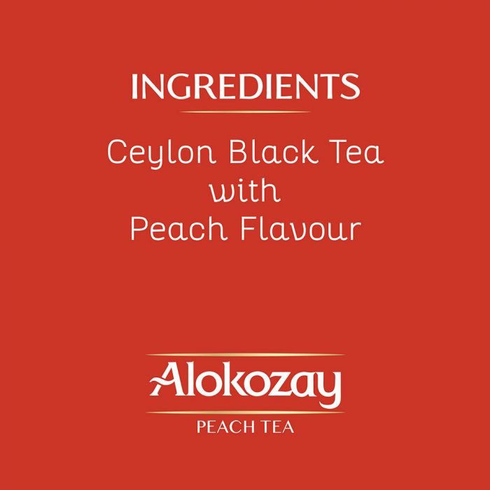 PEACH TEA - 25 TEA BAGS - ALOKOZAY