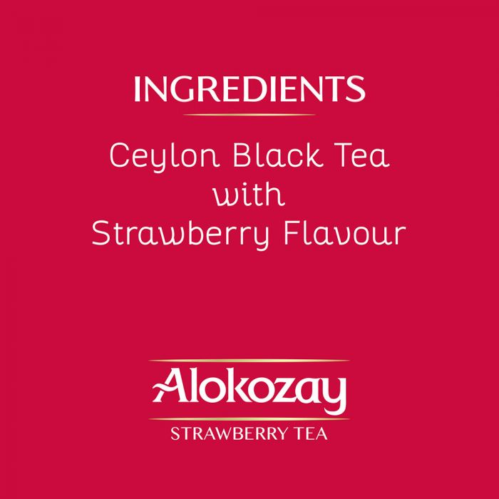 STRAWBERRY TEA - 25 TEA BAGS - ALOKOZAY